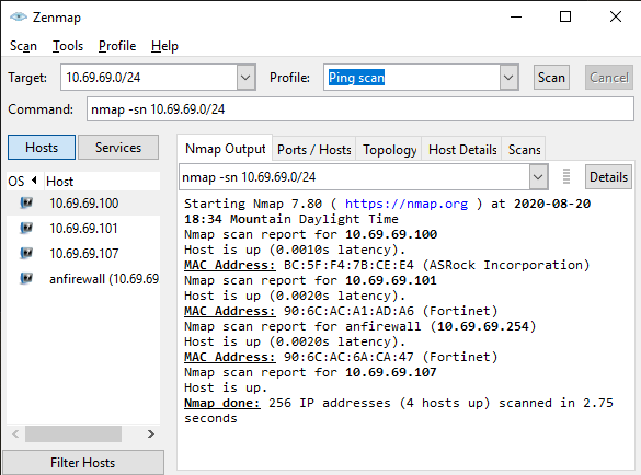 Zenmap is a GUI which may come with Nmap depending on which install media you select from their website.